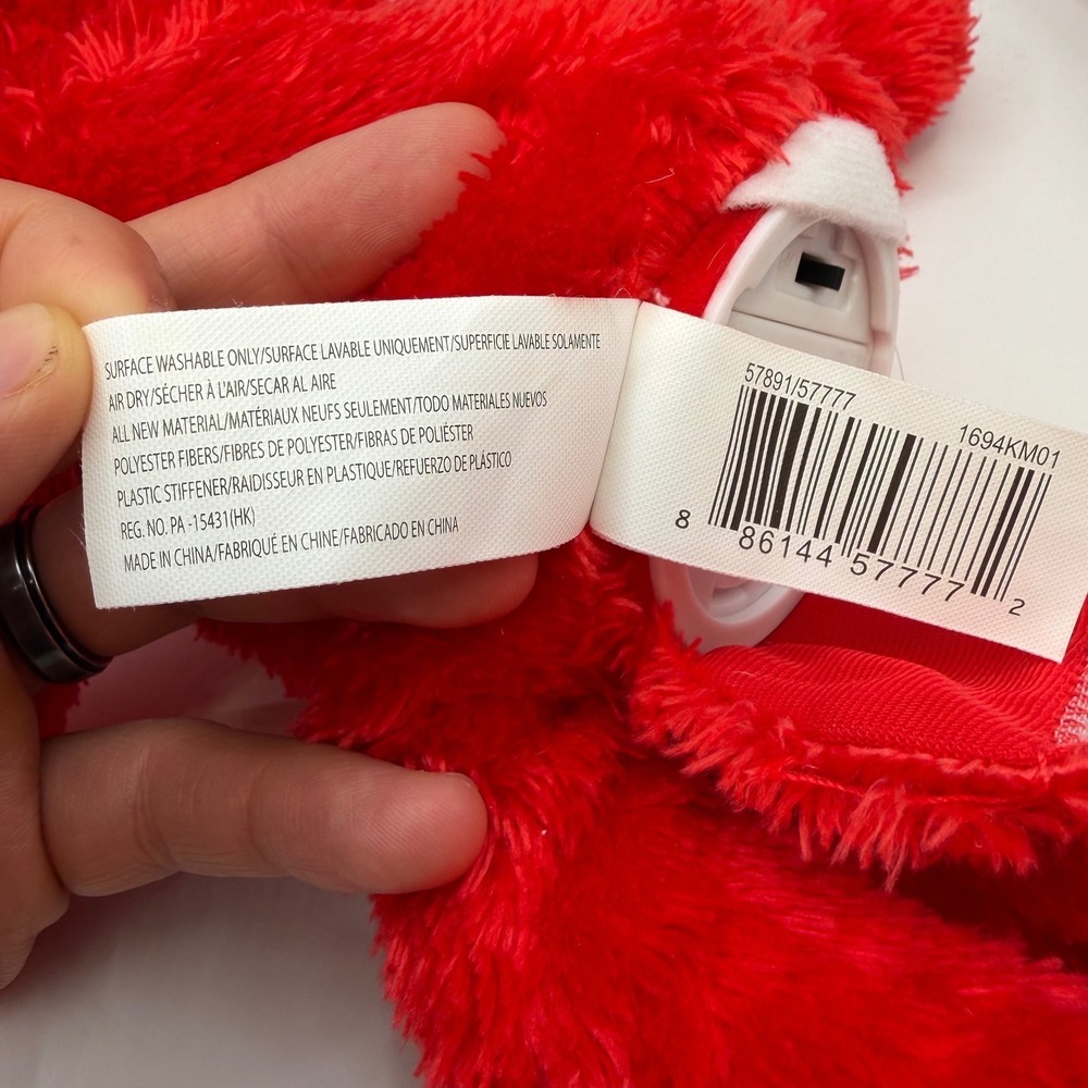 Sesame Street Tickle Me Elmo Plush Red Shaggy Stuffed Animal Toy Just Play 2024 - Picture 5 of 7